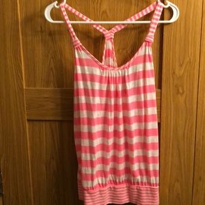 Worn once! Cute, loose fitting, racer back tank